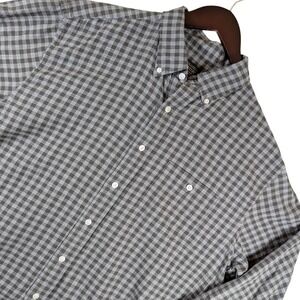 Pendleton Flannel Button Down‎ Shirt Long Sleeve Gingham Check Plaid Mens Size L